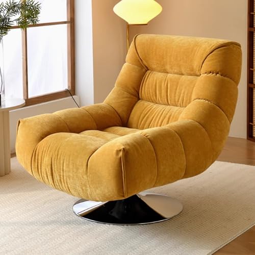 Luxus 360° Drehstuhl - Moderner leichter Sessel für Wohnzimmer, Schlafzimmer, Café und Lounge - Bequemes Einzelsofa mit abgerundeten Ecken für Entspannung und Schlaf von Generisch