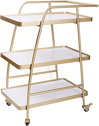 Luxus-Bar-Servierwagen für Restaurants und Hotels, kleiner Rollwagen, cremefarben, Catering, Getränke, Aufbewahrung, elegantes Sideboard für Camping, 40 x 60 x 85 cm Luxus-Bar-Servierwagen für Restaurants und Hotels, kleiner Rollwagen, cremefarben, Catering, Getränke, Aufbewahrung, elegantes Sideboard für Camping, 40 x 60 x 85 cm von Generisch