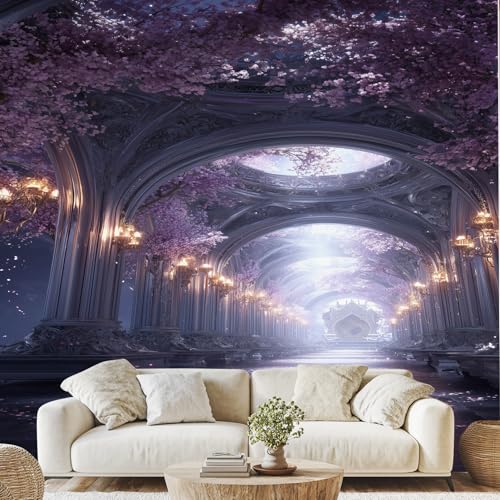 Luxus-Palast-Korridor Schöne Blüte Selbstklebende Tapete Klassische Römische Säule Fototapete 3D Effekt 450x315 cm Vintage Kronleuchter Wandtapete Vliestapete Dekoration Wohnzimmer Schlafzimmer Luxus-Palast-Korridor Schöne Blüte Selbstklebende Tapete Klassische Römische Säule Fototapete 3D Effekt 450x315 cm Vintage Kronleuchter Wandtapete Vliestapete Dekoration Wohnzimmer Schlafzimmer von Generisch