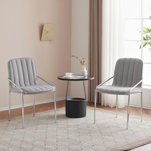Luxus Samt Esszimmerstühle 2er Set Einzelbett Licht Luxus Wohnzimmer Schlafzimmer Drehstuhl mit Metallbeinen Klassischer Stil Freizeit Drehstühle für Wohnkultur Luxus Samt Esszimmerstühle 2er Set Einzelbett Licht Luxus Wohnzimmer Schlafzimmer Drehstuhl mit Metallbeinen Klassischer Stil Freizeit Drehstühle für Wohnkultur von Generisch