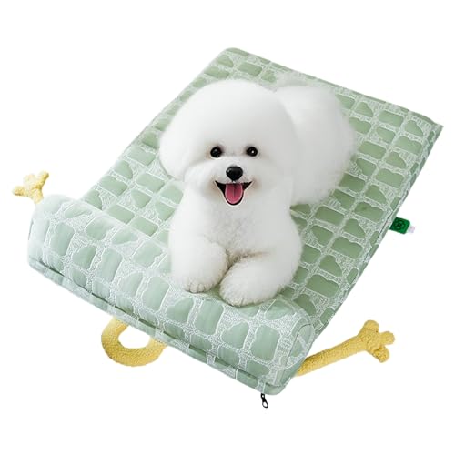 Luxus Sherpa Pet Matte - Reversible Plüsch & Kunstfell Schlafkissen | Rutschgummi-Rücken-, Ultra-Soft für Katzen und kleine Hunde (20 "x 30", Reisefreundlichkeit, hellgrau/weiß) Luxus Sherpa Pet Matte von Generisch