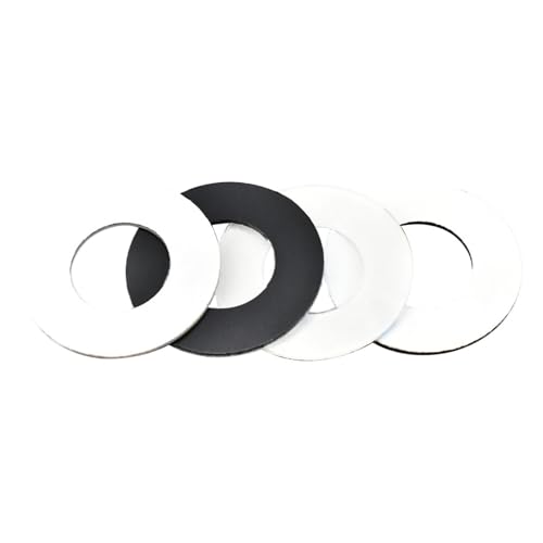 M2~M12 Einseitig selbstklebende PVC-Flachdichtung mit transparenter/schwarzer Rückseite Selbstklebende runde Kunststoffscheibe Schraube Isolierende harte Unterlegscheibe(Transparent (100PCS),M4x10mmx1 M2~M12 Einseitig selbstklebende PVC-Flachdichtung mit transparenter/schwarzer Rückseite Selbstklebende runde Kunststoffscheibe Schraube Isolierende harte Unterlegscheibe(Transparent (100PCS),M4x10mmx1 von Generisch