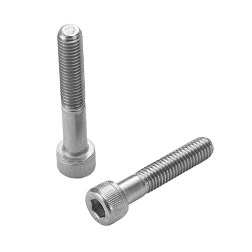 M3 M4 M5 M6 Innensechskantschrauben mit Halbgewinde 304 Edelstahl DIN912 Sechskantschrauben mit Halbgewinde(M6x40mm 10pcs) von Generisch