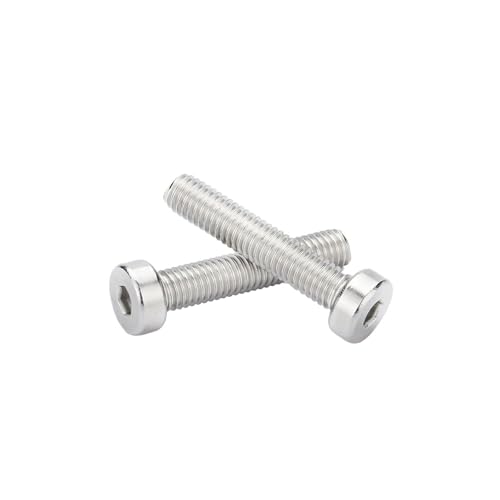 M3 M4 M5 M6 M8 M10 304 Edelstahl Sechskant Innensechskant dünn niedrig kurz Kopf Zylinderschraube Innensechskant(10MM_10PCS M8) von Generisch