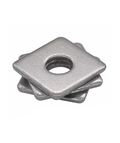 M3 M4 M5 M6 M8 M10 M12 M14 M16 M18 M20 DIN436 304 Edelstahl Flache Washer Verdicken Quadratische Dichtung Vorhang Wand Shim metall Ring(M5x12x1 20Pcs) von Generisch