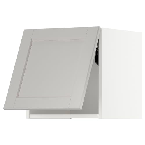 METOD Hängeschrank horizontal, 40x40 cm, Weiß/Lerhyttan Hellgrau von Generisch