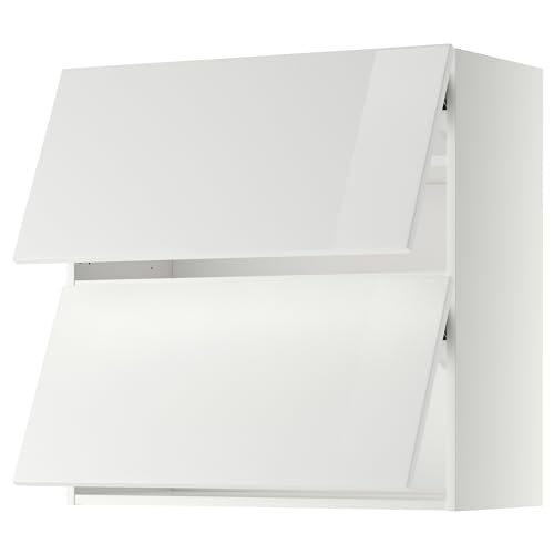 Generisch METOD Hängeschrank horizontal mit 2 Türen, 80x80 cm, Weiß/Ringhult Weiß von Generisch