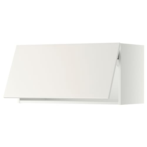 METOD Hängeschrank horizontal mit Push-Open, 80x40 cm, Weiß/Veddinge Weiß von Generisch