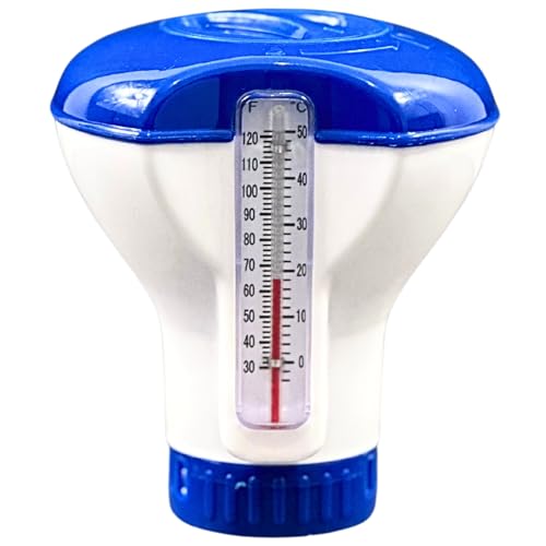 MaReBa24® Kleiner Dosierschwimmer Dosierer mit Thermometer für 20g Tabletten von Generisch