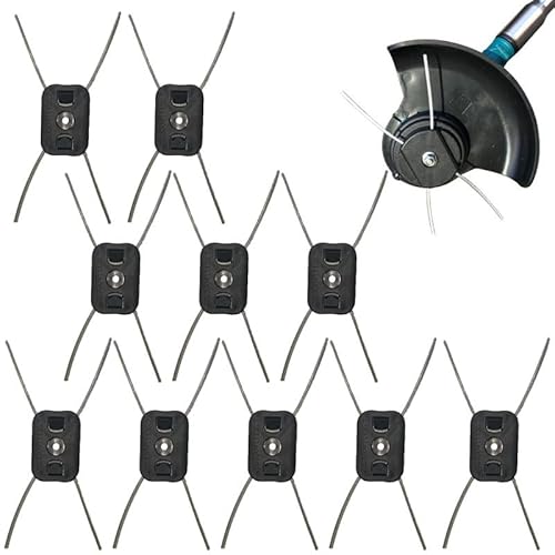 10 Stück Rasentrimmerkopf, Kunststoffdraht, Trimmerkopf Rasentrimmer Zubehör (Bohrung 5mm) Ersatzkopf Stabiles Verschleißfestes Zubehör von Generisch