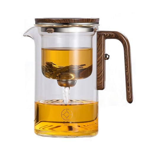 Magische Glas-Teekanne mit Sieb – 520 ml Enchanti Tea Hexcraft Teekanne für Kräuter- und losen Tee – Elegantes transparentes Design für Teeliebhaber von Generisch