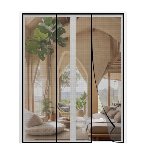 Magnet Fliegengitter Tür 250x190cm Links Rechts Öffnung ct Schutz Ohne Bohren Selbstklebendes Magic Tape Einfache Installation für Balkon Schwarz Magnet Fliegengitter Tür 250x190cm Links Rechts Öffnung ct Schutz Ohne Bohren Selbstklebendes Magic Tape Einfache Installation für Balkon Schwarz von Generisch