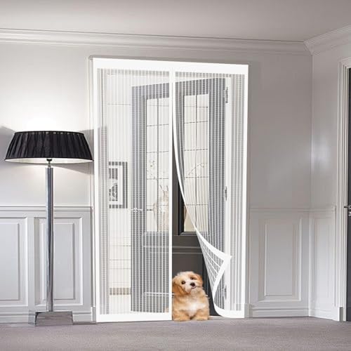 Magnet Fliegengitter Tür 93x195cm - Einfache Montage ohne Bohren Atmungsaktiver Netzvorhang für Balkon & Haustüren Insektenschutz Passt für Fenster & Türdurchgänge Weiß Magnet Fliegengitter Tür 93x195cm - Einfache Montage ohne Bohren Atmungsaktiver Netzvorhang für Balkon & Haustüren Insektenschutz Passt für Fenster & Türdurchgänge Weiß von Generisch
