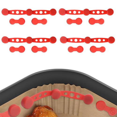 Magnete für Backpapier für Heißluftfritteuse | Air Fryer Magnets for Parchment Paper | Airfryer Silicone Buckle | Heißluftfritteuse Zubehör for Papiereinlagenverhindert Abdecken von Lebensmitteln Magnete für Backpapier für Heißluftfritteuse | Air Fryer Magnets for Parchment Paper | Airfryer Silicone Buckle | Heißluftfritteuse Zubehör for Papiereinlagenverhindert Abdecken von Lebensmitteln von Generisch