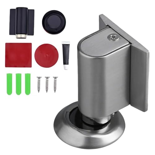 Magnetic Door Stopper, Upgrade Magnetics Doors Stoppers for Bottom, No Drill Invisible Doorstops for Inside Outside, Magnetic Door Stops Door Catch Holder Keep Door Open (Gray) von Generisch
