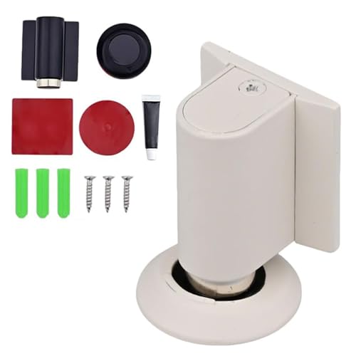 Magnetic Door Stopper, Upgrade Magnetics Doors Stoppers for Bottom, No Drill Invisible Doorstops for Inside Outside, Magnetic Door Stops Door Catch Holder Keep Door Open (White) von Generisch