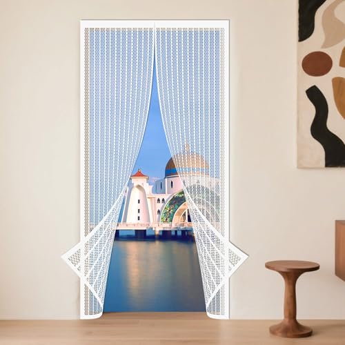 Magnetische Fliegengittertür 270 x 198 cm Stärkere Magnete CT Schutz für Balkon & Wohnzimmer Einfache Installation Weiß Fliegengitter Tür Magnetische Fliegengittertür 270 x 198 cm Stärkere Magnete CT Schutz für Balkon & Wohnzimmer Einfache Installation Weiß Fliegengitter Tür von Generisch