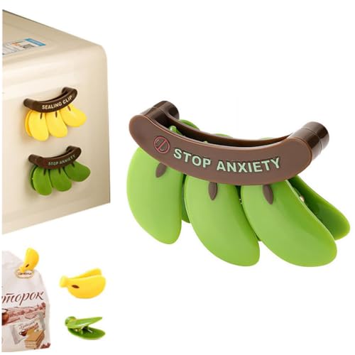 Magnetische Taschenclips, niedliche Bananenform, Verschlussclip mit magnetischem Verschluss, 2-in-1 Lebensmittelbeutel-Clip und Kühlschrankmagnete, Obst-Kühlschrankmagnete, Beutel-Clips, Taschen Magnetische Taschenclips, niedliche Bananenform, Verschlussclip mit magnetischem Verschluss, 2-in-1 Lebensmittelbeutel-Clip und Kühlschrankmagnete, Obst-Kühlschrankmagnete, Beutel-Clips, Taschen von Generisch