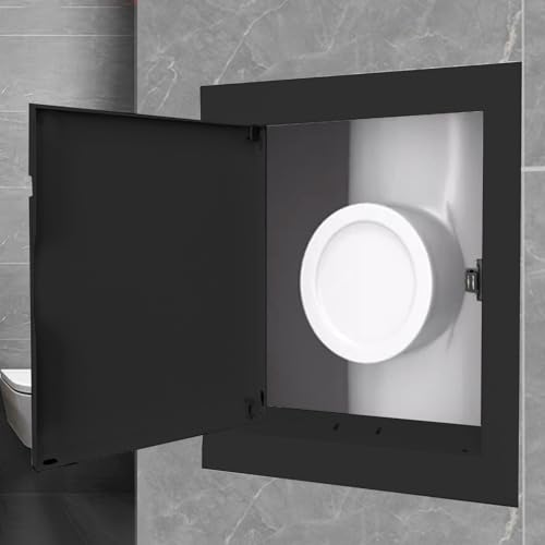 Magnetische Zugangstür für Wasserventil-Inspektion, 25 x 30 cm, Sanitär-Zugangsplatte für Wand/Decke, ideal für Dachbodenverdrahtung und Wartung, schwarzes Finish Magnetische Zugangstür für Wasserventil-Inspektion, 25 x 30 cm, Sanitär-Zugangsplatte für Wand/Decke, ideal für Dachbodenverdrahtung und Wartung, schwarzes Finish von Generisch