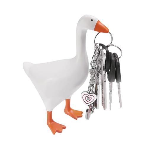 Magnetischer Gans Schlüsselhalter, niedliche Gans Figur aus Harz, lustige magnetische Schlüsselablage für Home Office Schreibtisch, Mehrzweck-Aufbewahrung für Schlüssel, Stifte und Metallgegenstände Magnetischer Gans Schlüsselhalter, niedliche Gans Figur aus Harz, lustige magnetische Schlüsselablage für Home Office Schreibtisch, Mehrzweck-Aufbewahrung für Schlüssel, Stifte und Metallgegenstände von Generisch