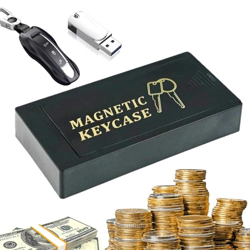 Magnetischer Schlüsselkasten, Schlüsselhalter, Aufbewahrungsbox – Outdoor-Schlüsselschränke, Aufbewahrungs-Organizer, magnetischer Schlüsselversteck, Schlüsselmagnet für Zuhause, Büro und Fahrzeug von Generisch