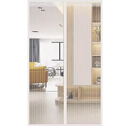 Magnetisches Moskitonetz für Türen, 220 x 270 cm, einfach zu installieren, Insektenschutz für Balkon, Wohnzimmer, Keller und Terrasse, weiß, für den Außenbereich, Insektenschutz von Generisch