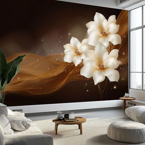 Magnolie Diamant Wellen Sterne Fototapete 300 x 210 cm Wanddeko Tapete Vlies Tapeten, Luxuriöse Eleganz Fotoplakat Wanddeko Design Wand Dekoration Wohnzimmer Schlafzimmer Büro Flur Magnolie Diamant Wellen Sterne Fototapete 300 x 210 cm Wanddeko Tapete Vlies Tapeten, Luxuriöse Eleganz Fotoplakat Wanddeko Design Wand Dekoration Wohnzimmer Schlafzimmer Büro Flur von Generisch