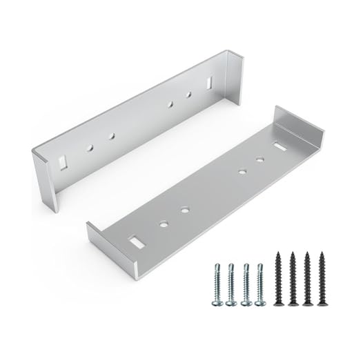 Mailbox-Montage-Halterung-2-Pack-Aluminiumadapterplatten mit Schrauben | Hochleistungsrostproofes Hardware für die sichere Postfachanlage auf Zaunpfostenhome Office, 7.7x2inch von Generisch