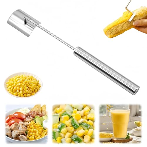 Maiskolben-Abbeizer, Edelstahl-Mais-Abisolierwerkzeug, Mais-Abisolierwerkzeug, Schneider zum Abschneiden von Mais vom Kolben für Frauen, Heimgastronomen, Gadget (1 Stück) von Generisch