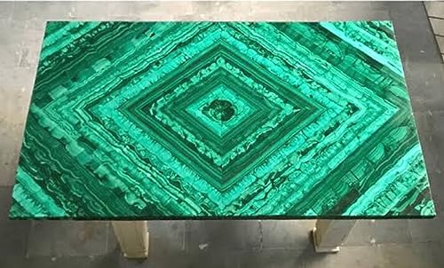 Malachit Esstischplatte I Grüner Sofatisch I Bürotisch aus Malachit I Grüne Wohnzimmerplatte I Badregal 76.2 cm x 121.9 cm Malachit Esstischplatte I Grüner Sofatisch I Bürotisch aus Malachit I Grüne Wohnzimmerplatte I Badregal 76.2 cm x 121.9 cm von Generisch