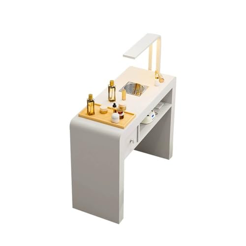 Maniküre-Tischstation, Heim-Salon, Spa, Nagelschreibtisch mit Staubsammler und LED-Lampe, Nagel-Schönheits-Schreibtisch, Workstation mit Aufbewahrungsschubladen von Generisch