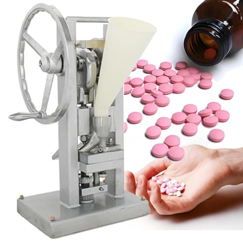 Manuelle Tablettenpresse für selbstgemachte Pillen, Milchtabletten und Zuckerscheiben – kompakt und einfach zu bedienen für die Küche zu Hause von Generisch