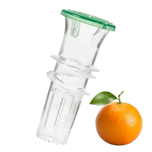 Manuelle Zitronenpresse – Handliche Zitruspresse | Tragbares Presswerkzeug | 8 cm ABS kompaktes Design eingebauter Filter Schraubdeckel Küchenhelfer Limette Orange Extraktor Home Travel Camping von Generisch