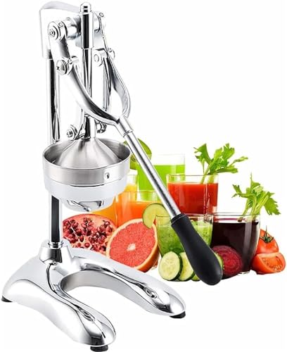 Manuelle Zitruspresse, Edelstahl, professionelle Zitrone, Limette, Orange, Granatapfel Entsafter für frischen samenlosen Saft von Generisch