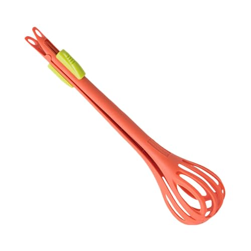 Manueller Eierschläger | 2-in-1 Eierrührer Küchenzange – Multifunktionale Küchenwerkzeuge Lebensmittel-Clip, Handmixer Schneebesen zum Kochen, Mischen, Rühren und Rühren von Generisch