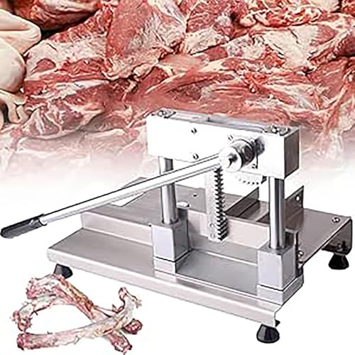 Manueller Fleischschneider aus Edelstahl – effizienter Rippen-, Fisch-, Huhn-, Rind- und Gemüsehobel für private und gewerbliche Küchen von Generisch