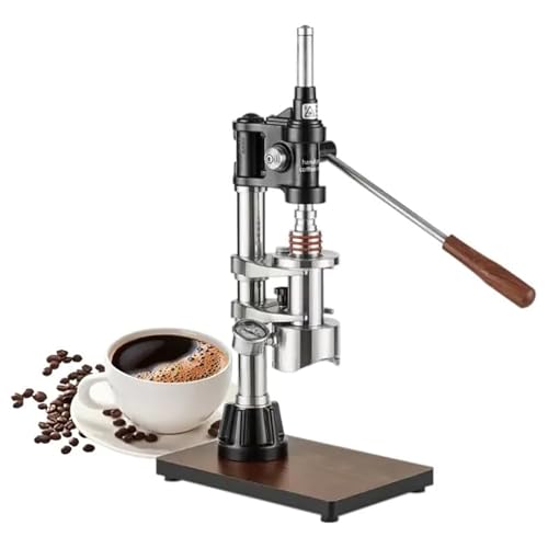 Manueller Hebel Espresso-Kaffeemaschine mit Manometer, 1-16 bar einstellbarer Druck, kompaktes Design für perfekten Cappuccino und Latte zu Hause Manueller Hebel Espresso-Kaffeemaschine mit Manometer, 1-16 bar einstellbarer Druck, kompaktes Design für perfekten Cappuccino und Latte zu Hause von Generisch