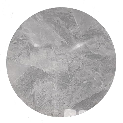 Marble Lazy Susan Drehteller, leise, leichtgängig, rotierendes Serviertablett für Esstisch, runde Steinplatte Serviceplatte von Generisch