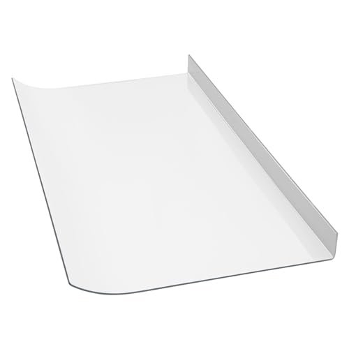 Markise klar Vordach Metall Fenstermarkise für Dacheindeckung im Freien UV-Schutz für Türen Fenster Terrasse Balkon Garage - 50x1200cm von Generisch
