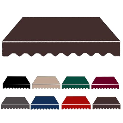 Markisen-Ersatzstoff, einziehbar, 250 x 200 cm & 360 x 300 cm & 500 x 300 cm, Braun, Sonnenschutz, Überdachung für Klapparmmarkisen, wetterbeständiges Markisenmaterial Markisen-Ersatzstoff, einziehbar, 250 x 200 cm & 360 x 300 cm & 500 x 300 cm, Braun, Sonnenschutz, Überdachung für Klapparmmarkisen, wetterbeständiges Markisenmaterial von Generisch