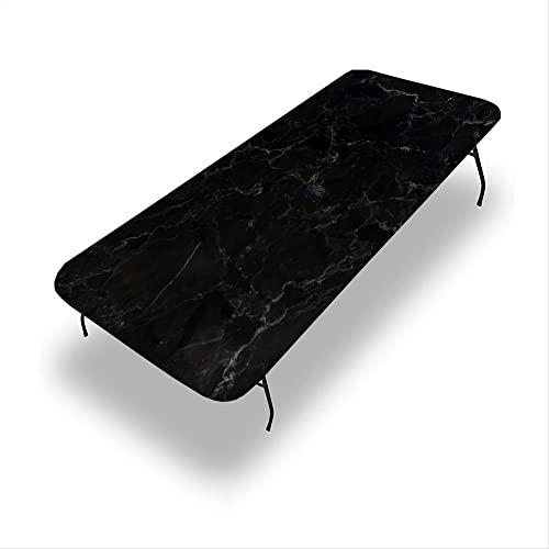 Marmor-Tischdecke für den Außenbereich, Marmor-Textur, geeignet für Camping, Partys und Picknick, passend für rechteckige Tische mit 61 x 121,9 cm von Generisch