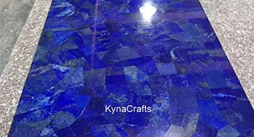 Marmor Wohnzimmertischplatte I Lapislazuli Flur Tischplatte I Lapislazuli Esstischplatte I Lapislazuli Rasen Tischplatte 48 x 48 Zoll Marmor Wohnzimmertischplatte I Lapislazuli Flur Tischplatte I Lapislazuli Esstischplatte I Lapislazuli Rasen Tischplatte 48 x 48 Zoll von Generisch