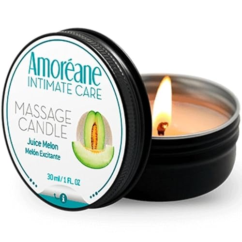 Massagekerze, warmes Massageöl, Körperöl -Geschenke für Paare aromatisiertes Massageöl zur Feuchtigkeitspflege für die Haut, romantisches SPA-Geschenk –für Männer und Frauen (Juice Melon 30ml) von Generisch