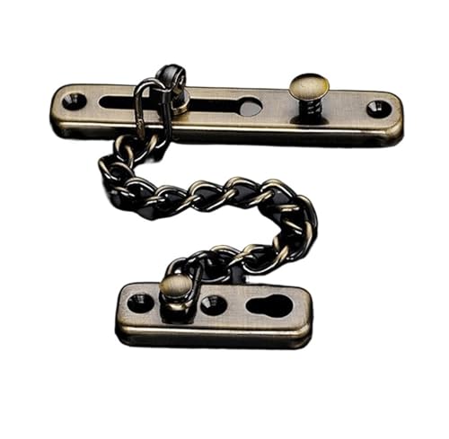 Massive Edelstahlguss-Hochleistungs-Robuste Türkette Sicherheitsschlosskette Türsicherheitsschutzkette(Bronze) von Generisch