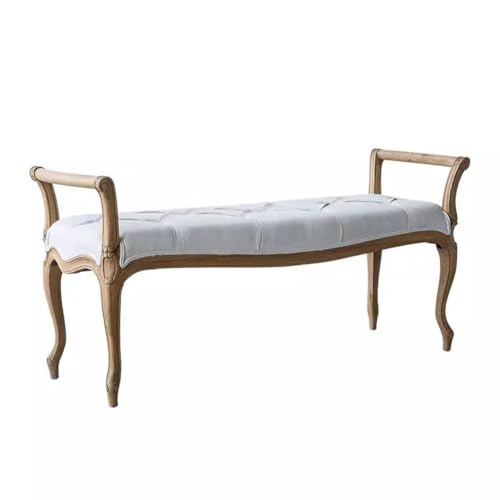 Massivholz Eiche Fußstütze Hocker Landhausstil Retro Stil mit weich gepolsterter Sitzfläche für Wohnzimmer Schlafzimmer oder Eingangsbereich Geschnitzt Design Schuhbank Sofa Hocker Massivholz Eiche Fußstütze Hocker Landhausstil Retro Stil mit weich gepolsterter Sitzfläche für Wohnzimmer Schlafzimmer oder Eingangsbereich Geschnitzt Design Schuhbank Sofa Hocker von Generisch