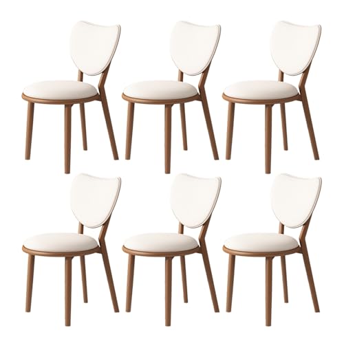 Massivholz Esszimmerstühle 4er Set - Bauernhausstil mit herzförmiger Rückenlehne & bequemen Kissen für Esszimmer Wohnzimmer Cafe - Dunkles Walnuss & Dunkles Khaki Massivholz Esszimmerstühle 4er Set - Bauernhausstil mit herzförmiger Rückenlehne & bequemen Kissen für Esszimmer Wohnzimmer Cafe - Dunkles Walnuss & Dunkles Khaki von Generisch
