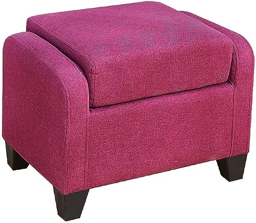 Massivholz Ottomane Fußhocker - Vielseitige Schuhbank & Bequeme Fußstütze für Wohnzimmer & Schminktisch - Stilvolles Wohnmöbel-Accessoire Massivholz Ottomane Fußhocker - Vielseitige Schuhbank & Bequeme Fußstütze für Wohnzimmer & Schminktisch - Stilvolles Wohnmöbel-Accessoire von Generisch