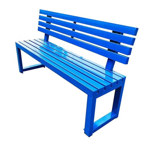 Massivholz Outdoor Bank mit Rückenlehne, langlebige und bequeme Sitzgelegenheit für Parks, Gärten und Veranden von Generisch