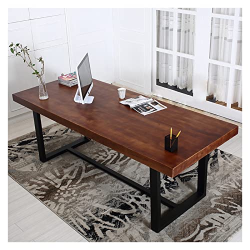 Massivholz Schreibtisch mit leicht zu reinigender Oberfläche - Ideal für Heimbüro und Konferenzen Massivholz Schreibtisch mit leicht zu reinigender Oberfläche - Ideal für Heimbüro und Konferenzen von Generisch