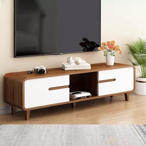 Massivholz TV Ständer Medienkonsole mit Beinen Stilvolle Stützmöbel für Wohnzimmer oder Schlafzimmer Modernes Design Massivholz TV Ständer Medienkonsole mit Beinen Stilvolle Stützmöbel für Wohnzimmer oder Schlafzimmer Modernes Design von Generisch